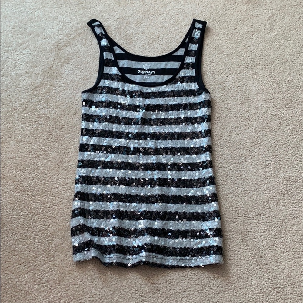 Medium Gray and black tank top